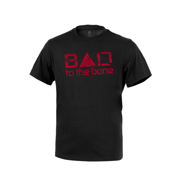 T-shirt Direct Action® "Bad to the Bone" Czarny (TS-BTTB-CTN-BLK)